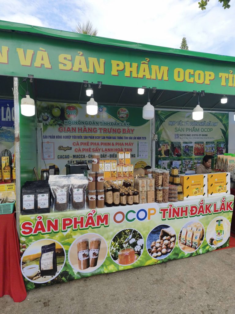 HTX Xanh Cao Nguyên Tham Gia Trưng Bày Sản Phẩm Tại Tuần Lễ Nông Sản Và Sản Phẩm OCOP Tỉnh Khánh Hòa Năm 2026