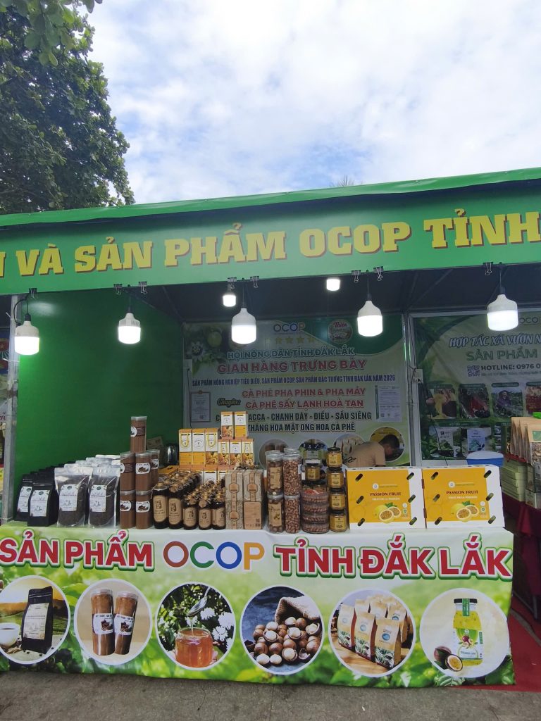 HTX Xanh Cao Nguyên Tham Gia Trưng Bày Sản Phẩm Tại Tuần Lễ Nông Sản Và Sản Phẩm OCOP Tỉnh Khánh Hòa Năm 2026