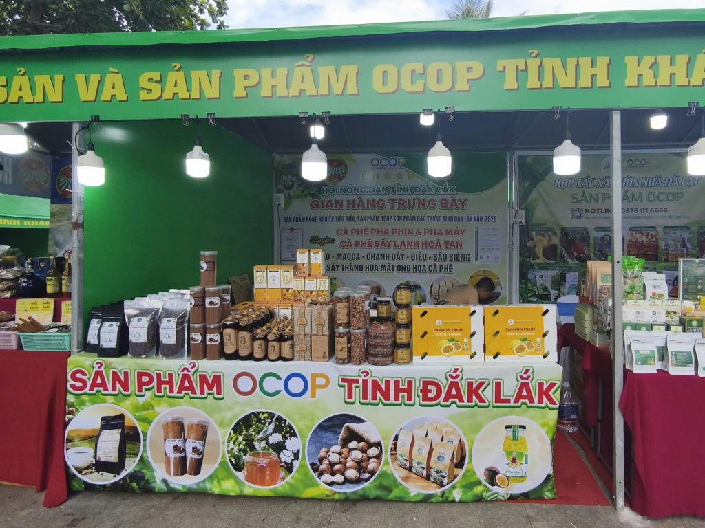 HTX Xanh Cao Nguyên Tham Gia Trưng Bày Sản Phẩm Tại Tuần Lễ Nông Sản Và Sản Phẩm OCOP Tỉnh Khánh Hòa Năm 2026